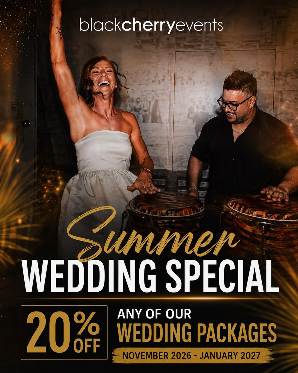 Black Cherry Events Facebook ad: Summer is almost here… and so is wedding…