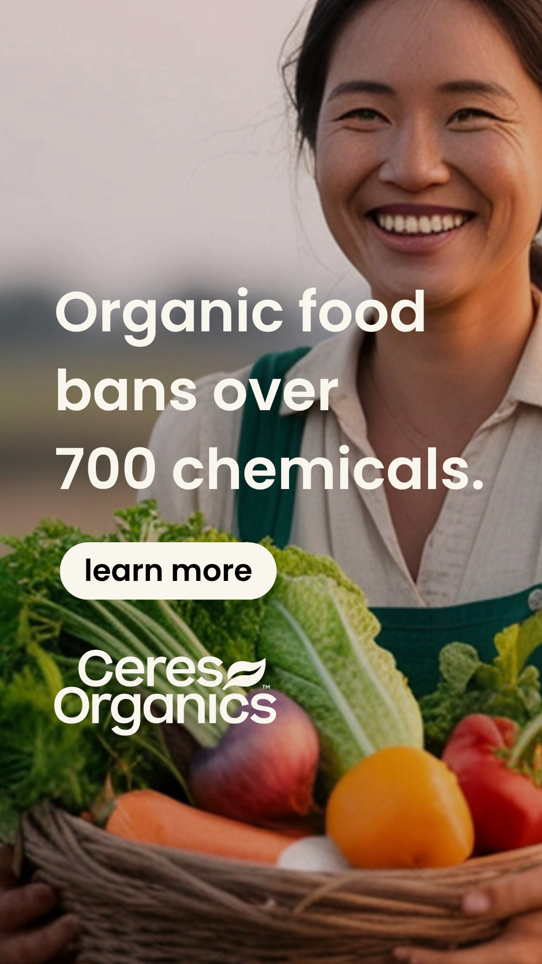 Ceres Organics Facebook ad