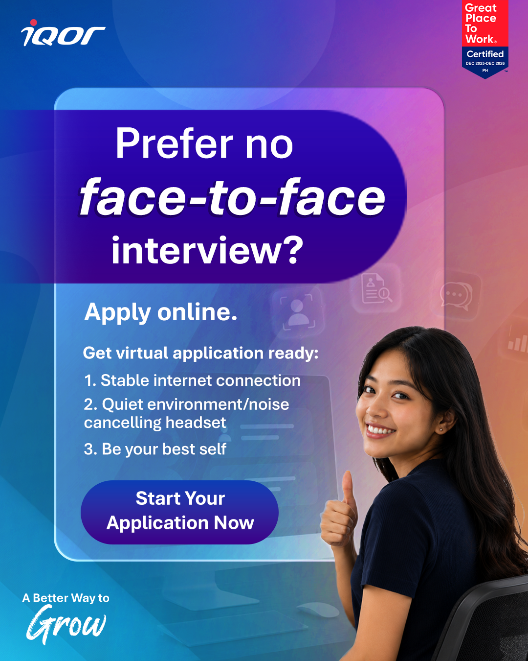 iQor Philippines Facebook ad: iQor Clark -- Where Better Careers Begin