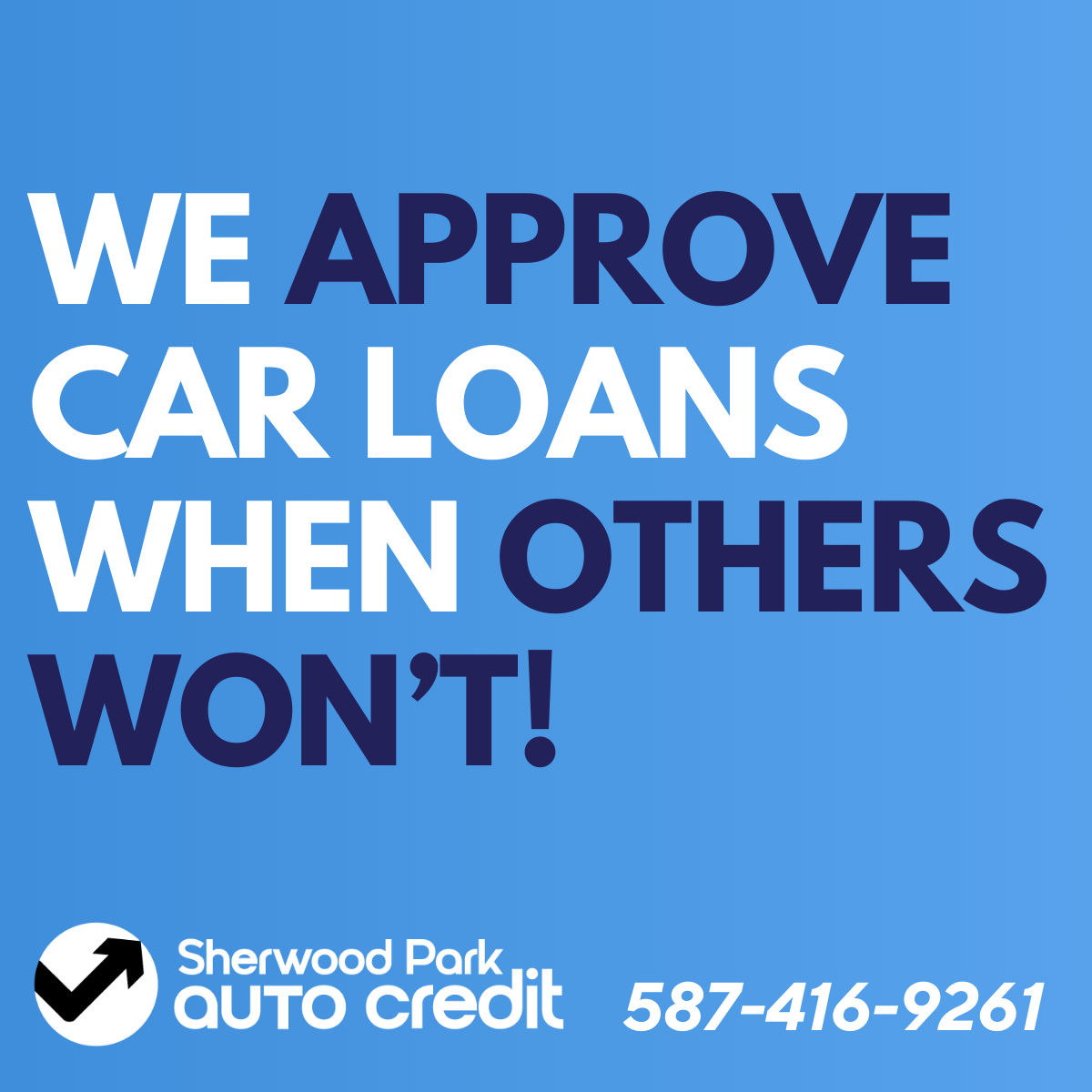 Sherwood Park Auto Credit Facebook ad: Apply Online Today