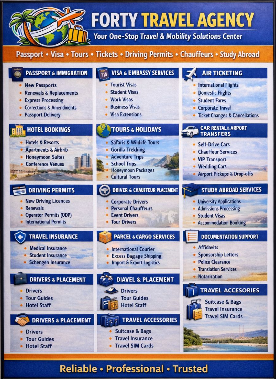 Forty Travel Agency Facebook ad: Unlock limitless travel with our solutions.