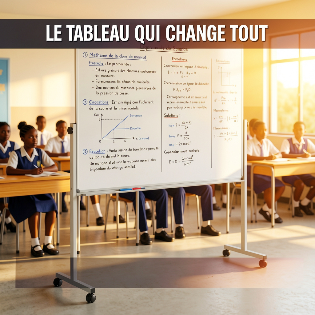 Danayal group Facebook ad: Fini la craie et les tableaux fixes.