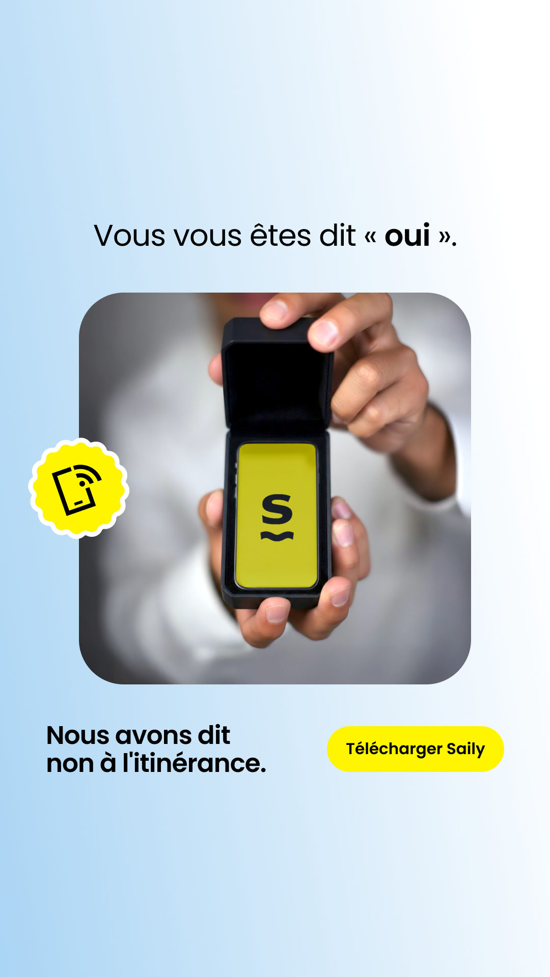 Saily Facebook ad