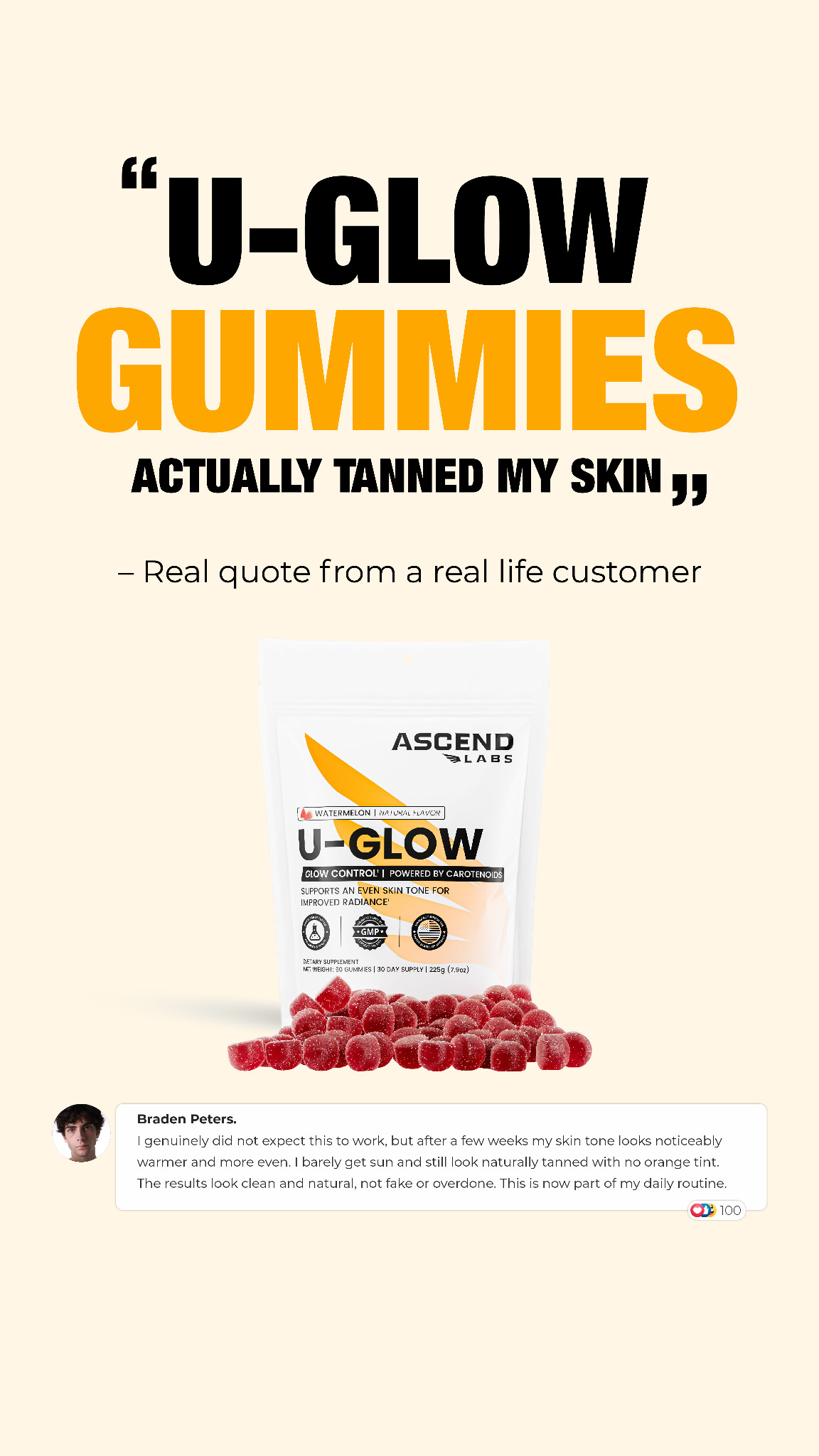 Ascend Labs Facebook ad from May 18, 2026