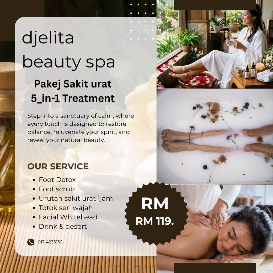 Djelita Beauty Spa Saloon Facebook ad: (5_in_1 COMBO PAKEJ SYG DIRI SEMDIRI )