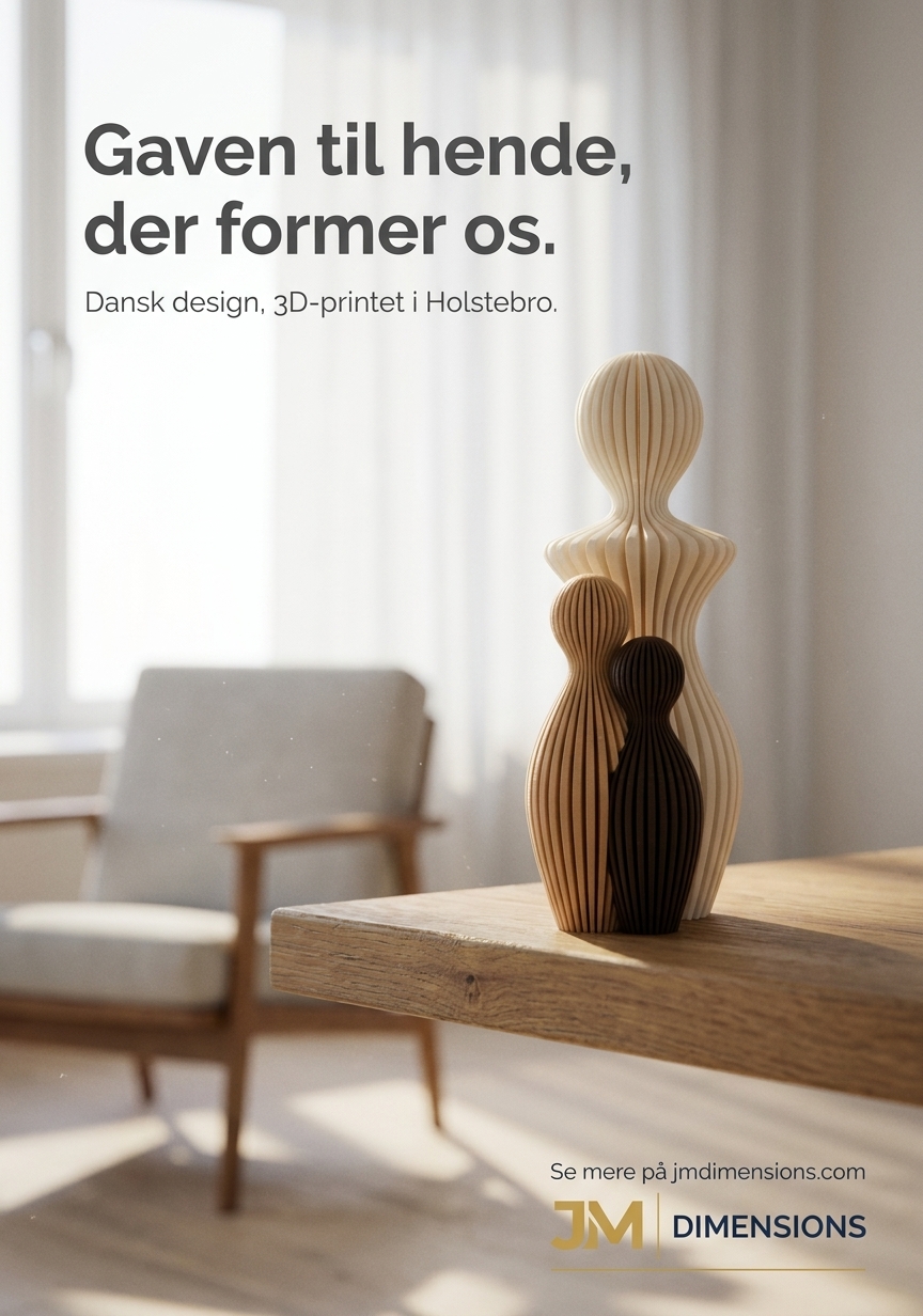 JM Dimensions Facebook ad: Den perfekte, moderne gave