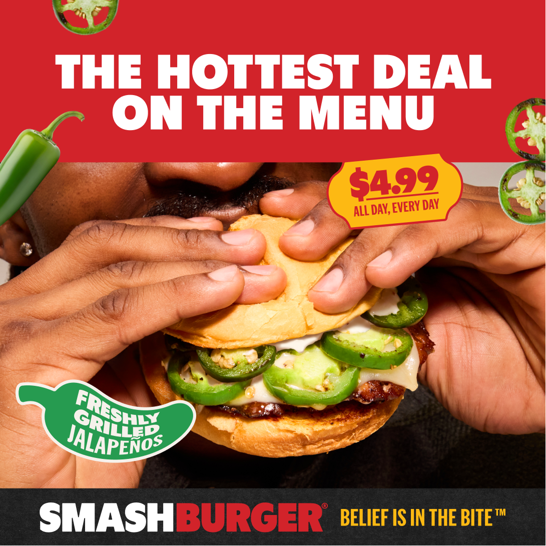 Smashburger Facebook ad from May 8, 2026