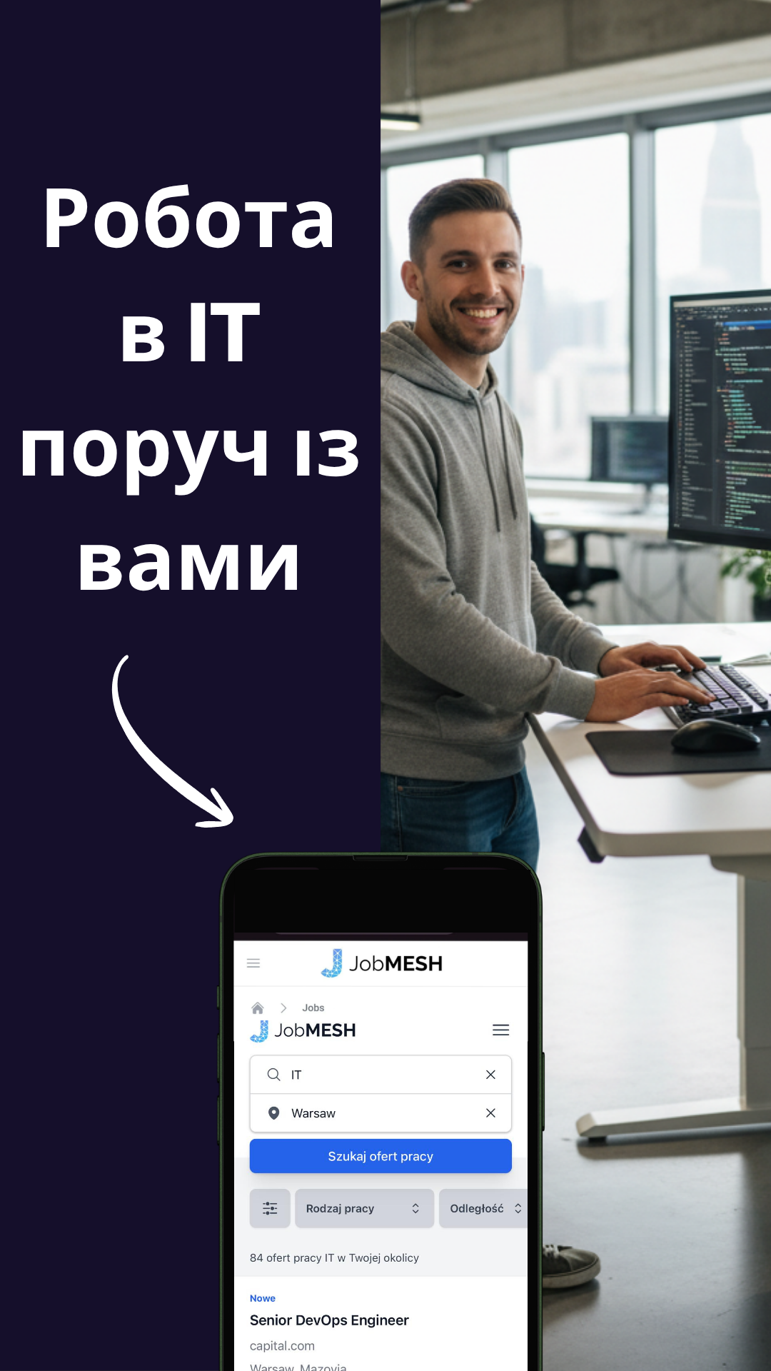 Jobmesh.pl Facebook ad from May 14, 2026