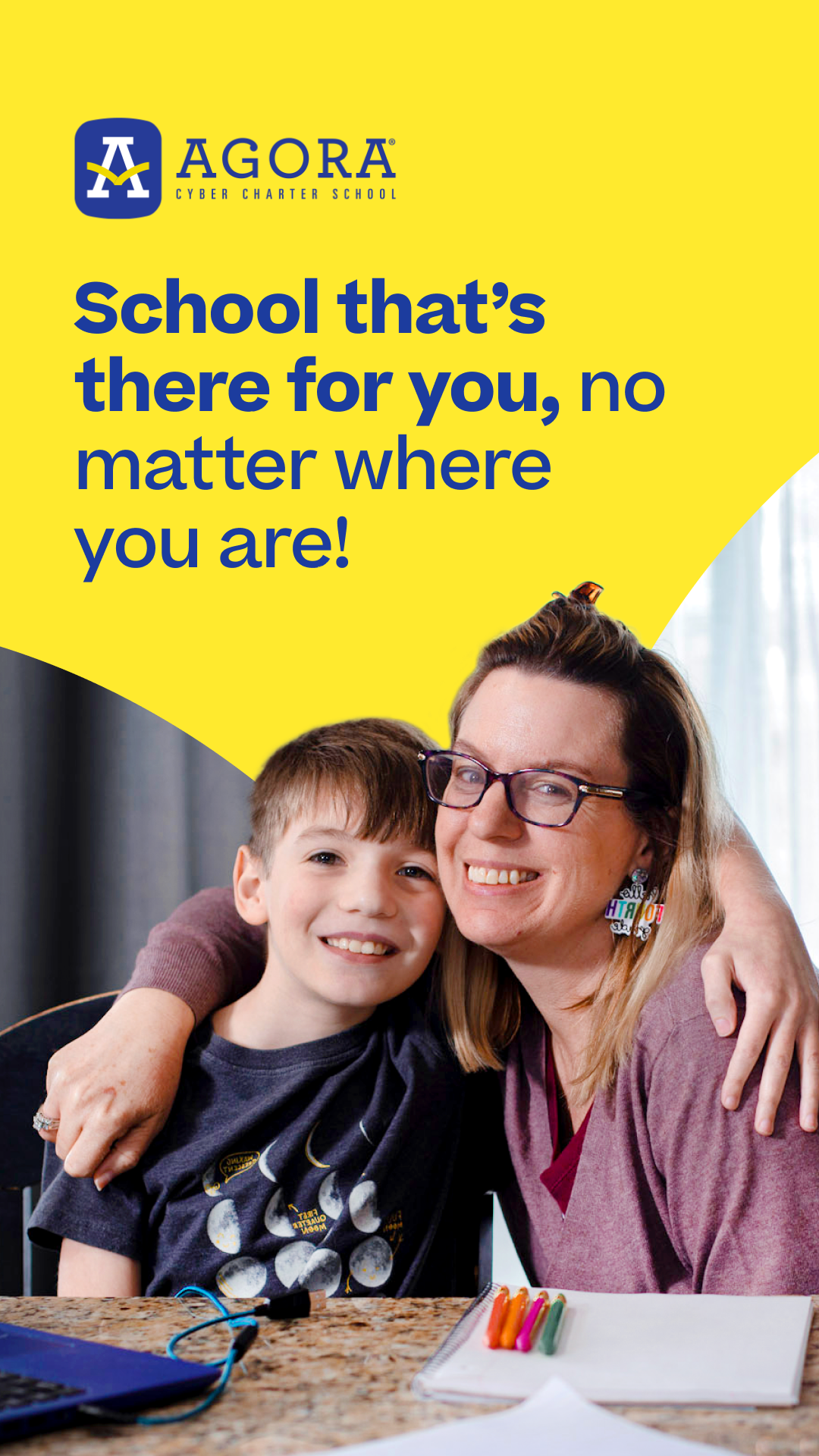 Agora Cyber Charter School Facebook ad