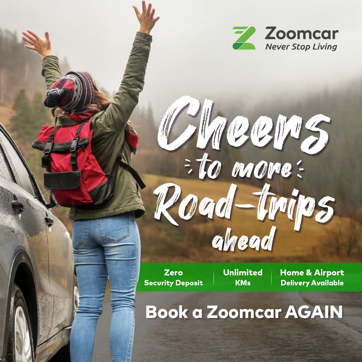 Zoomcar Facebook ad