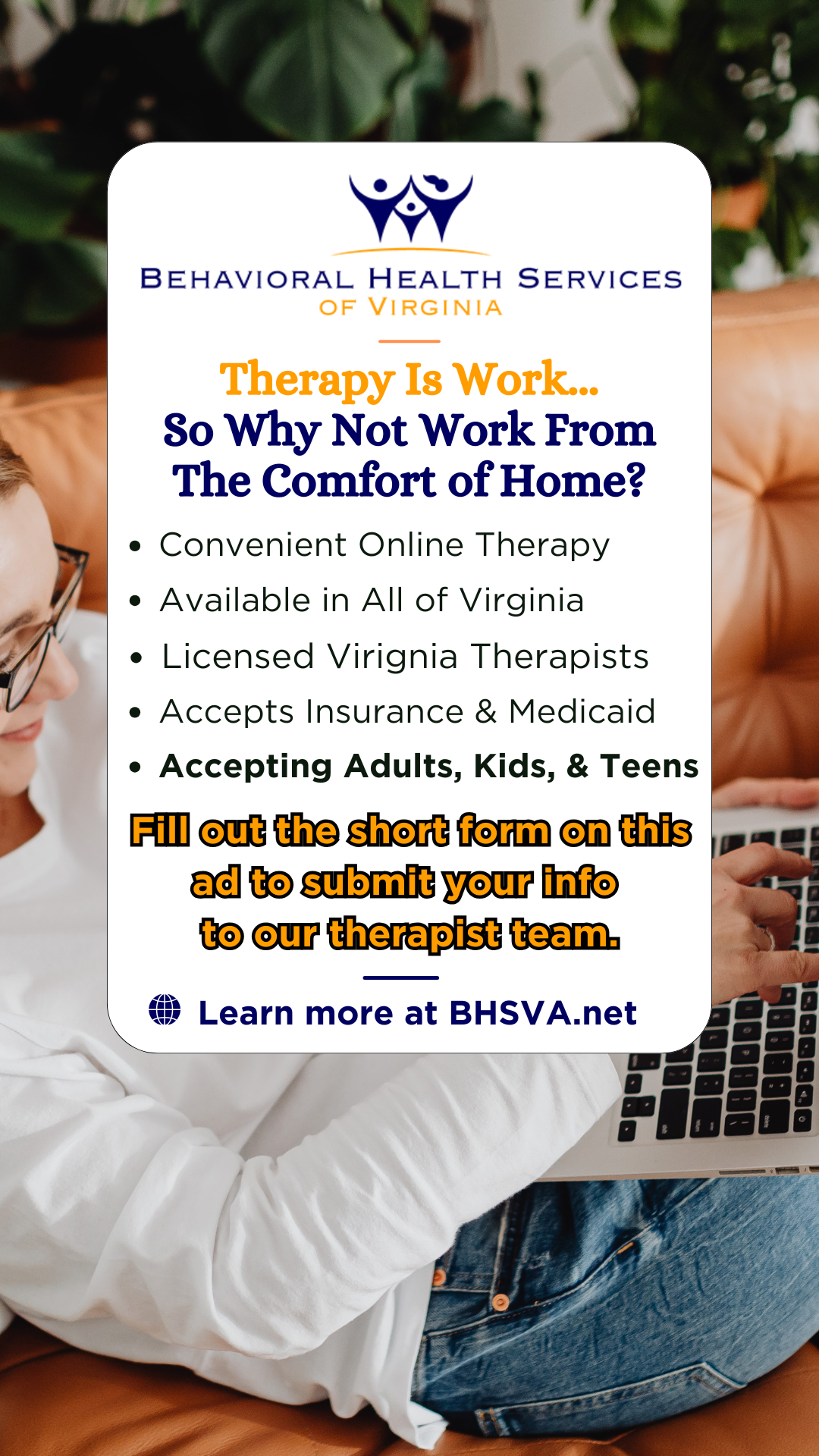 Behavioral Health Services of Virginia Facebook ad from Dec 19, 2025