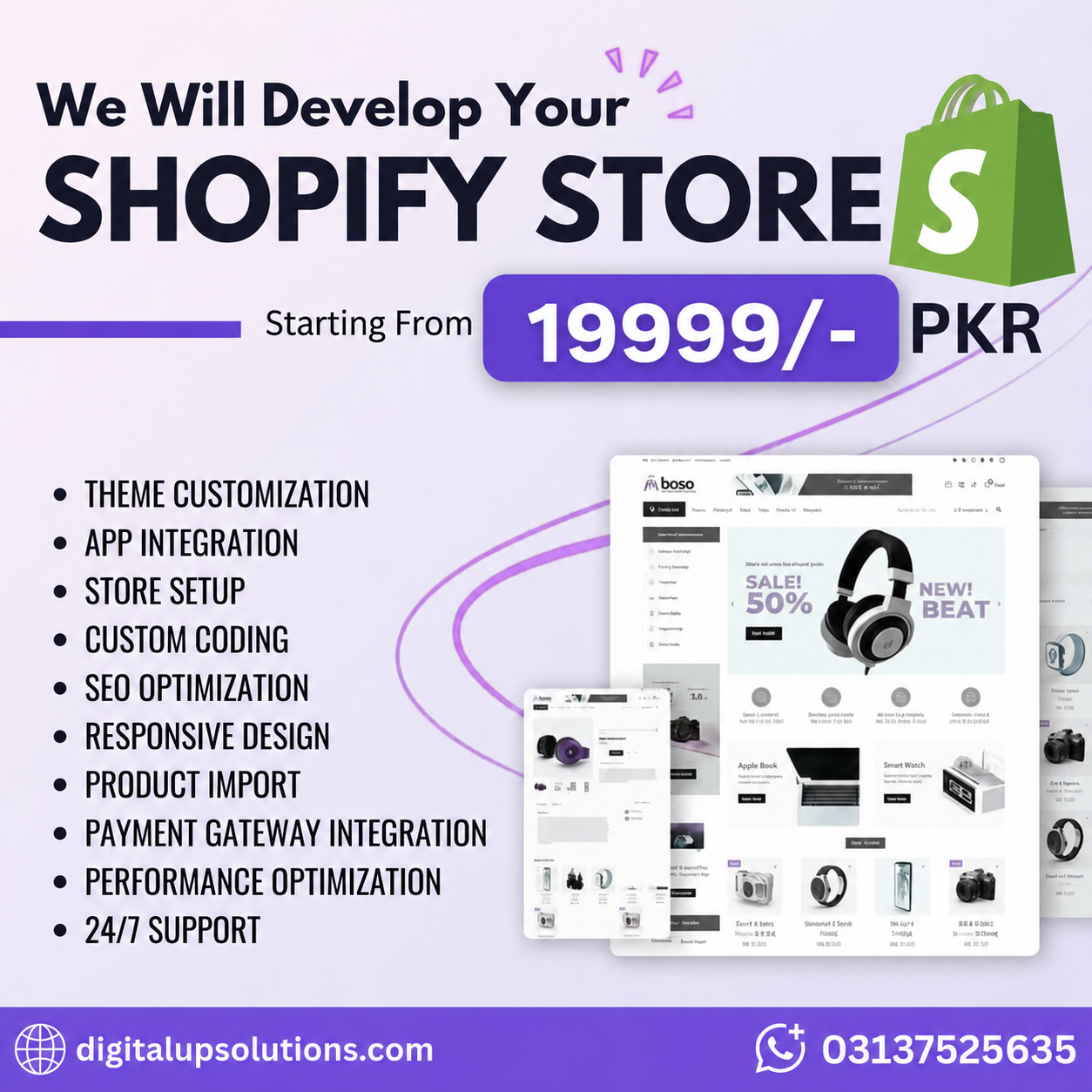 Digital Up Solutions Facebook ad: Chat with us