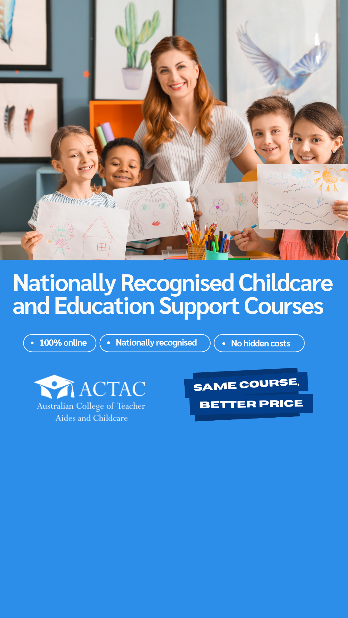 ACTAC - Australian College of Teacher Aides and Childcare Facebook ad