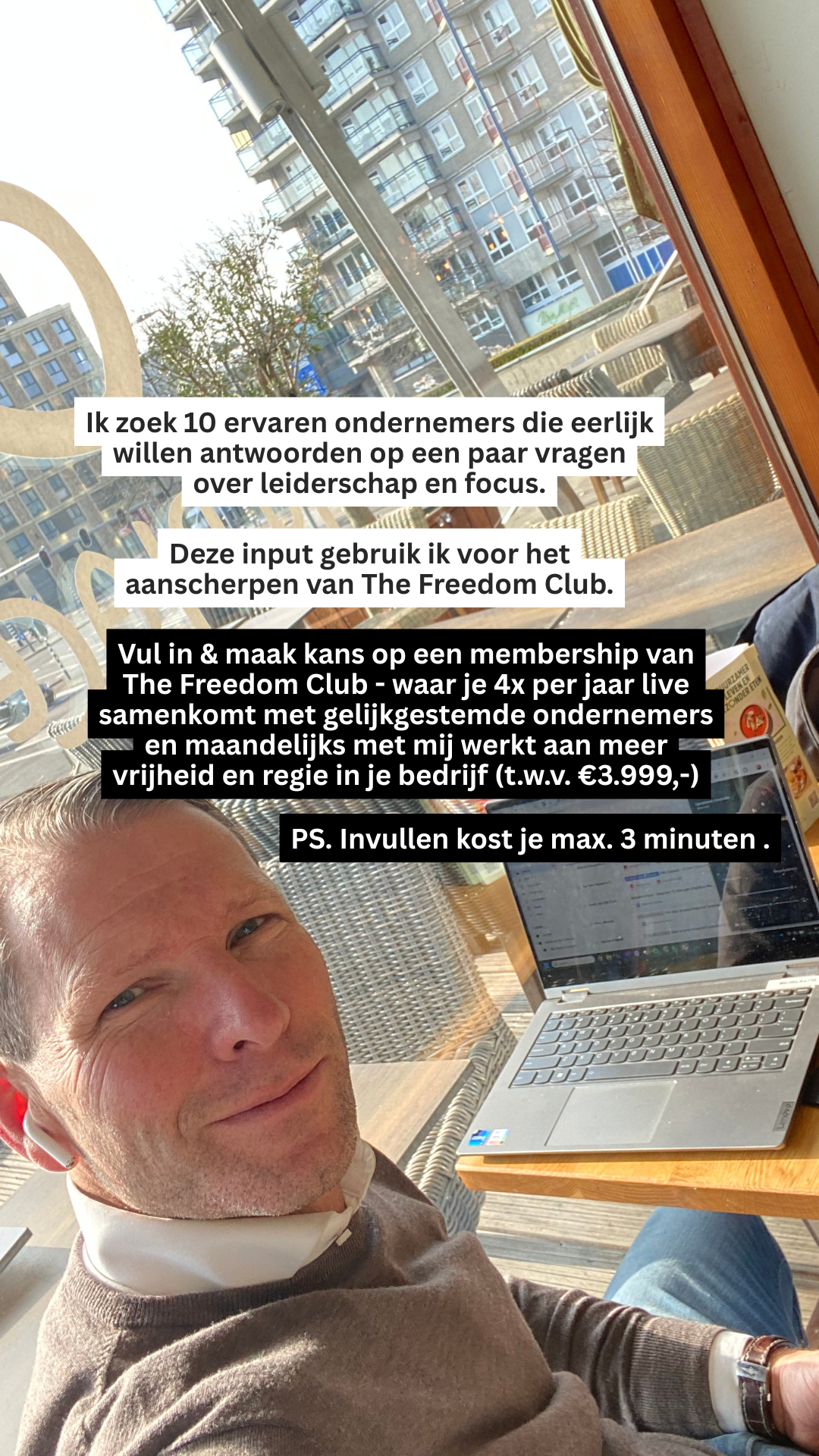 Michels Business Coaching Facebook ad: Ik ben klaar voor de volgende stap