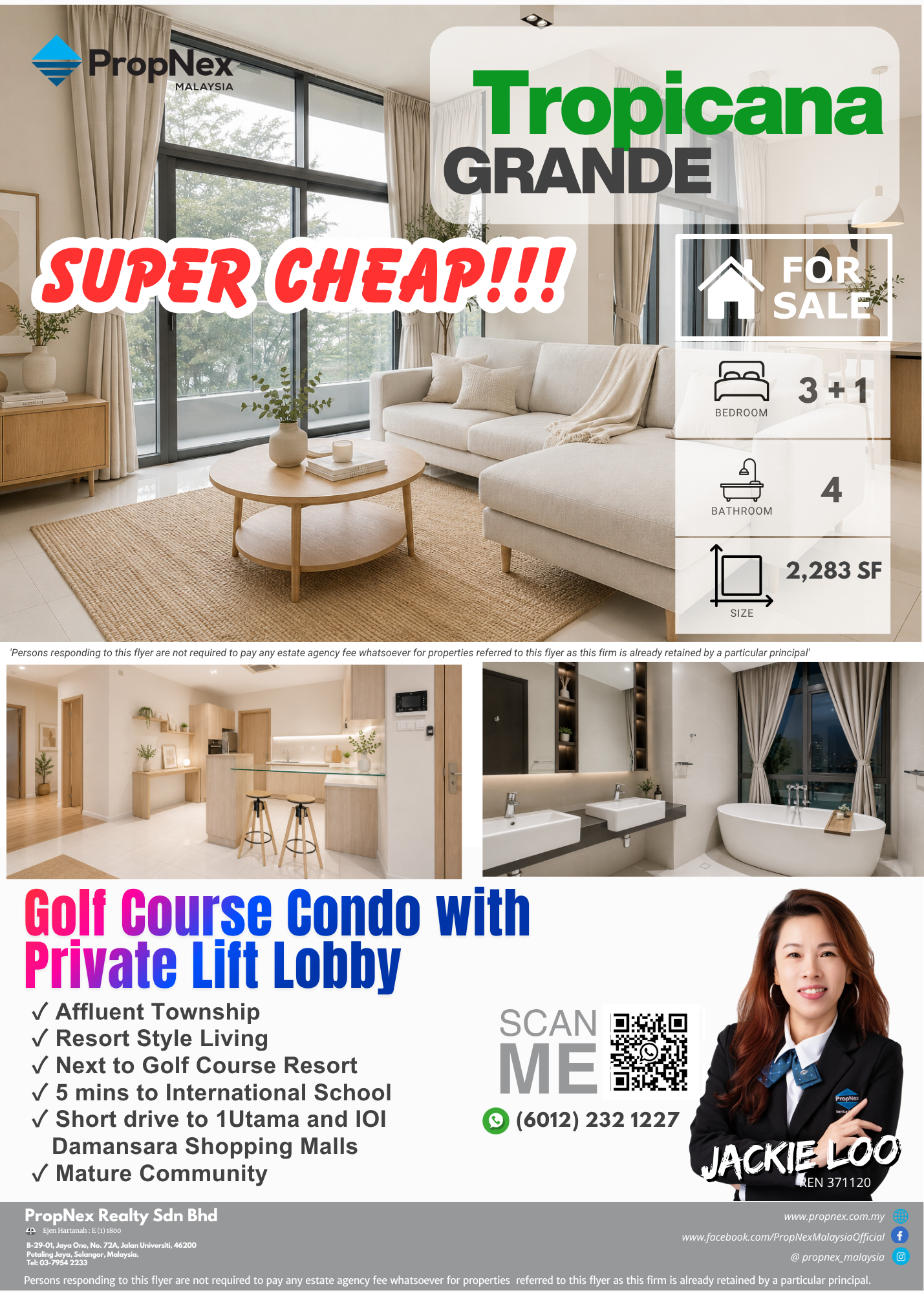 PropNex Malaysia - Jackie Loo Associates Facebook ad: Good Bargain!