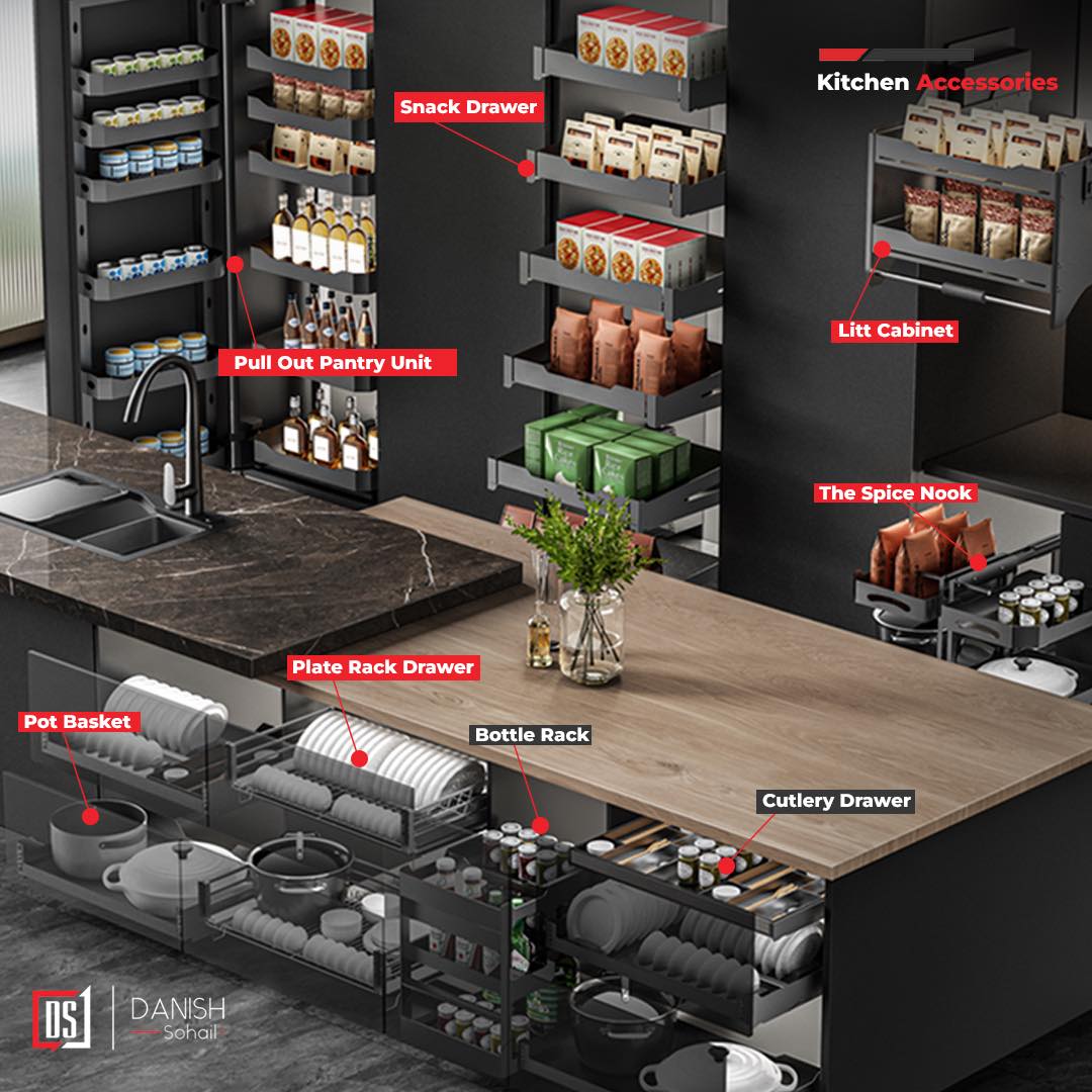 DS Hardware Facebook ad: A beautifully organized kitchen is the mark of…