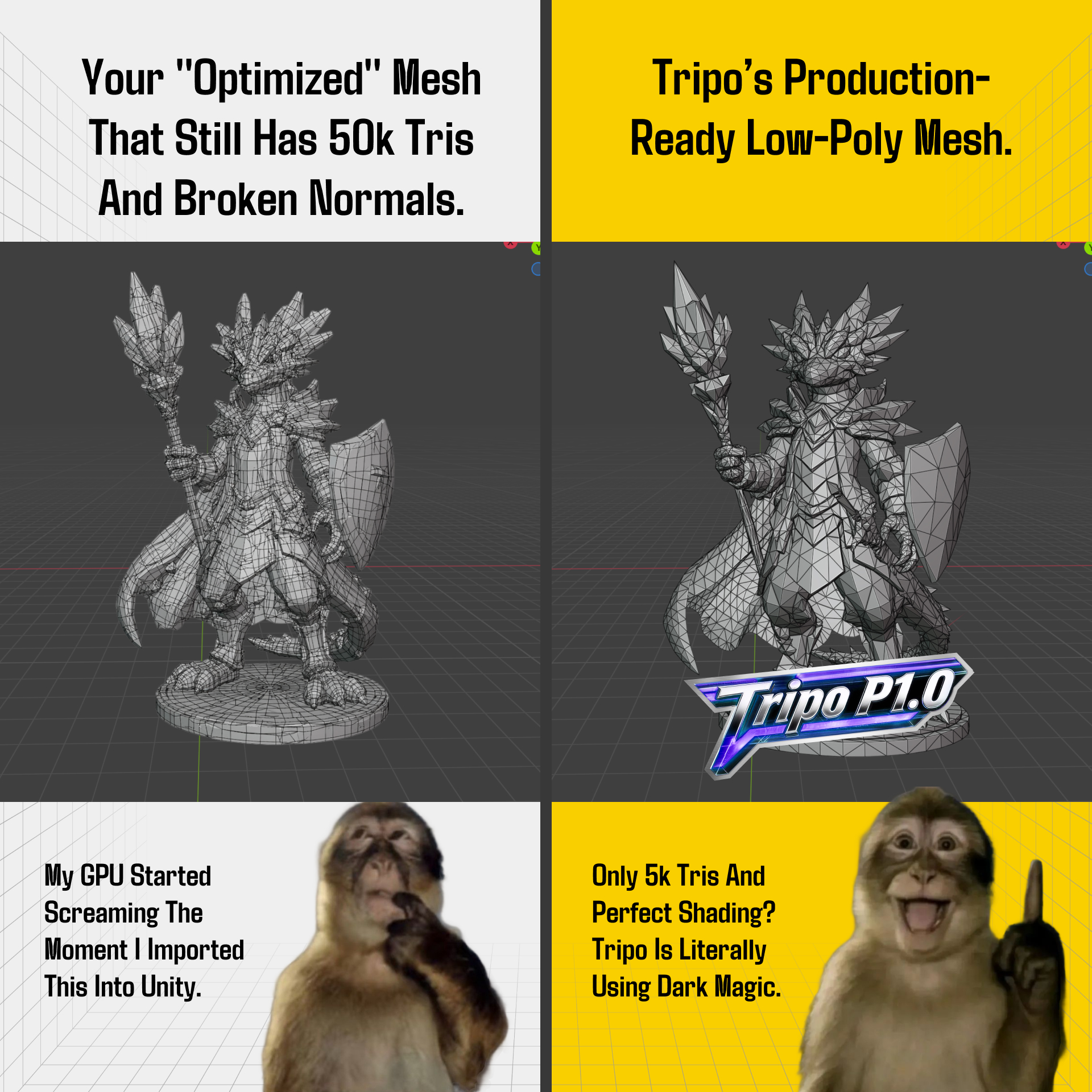 Tripo 3D Facebook ad