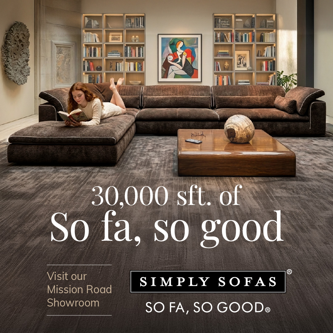 Simply Sofas Facebook ad: Bring home pieces from the largest collection of…