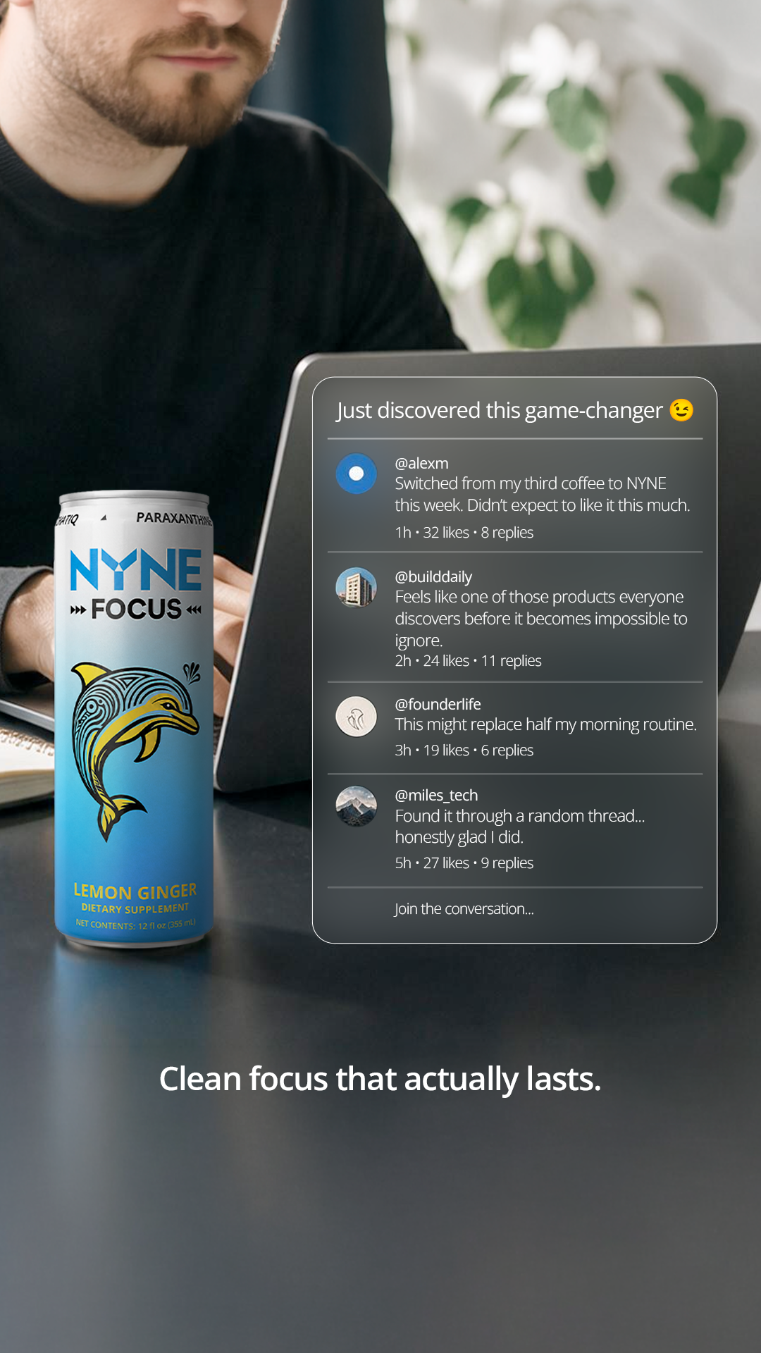 Drink NYNE Facebook ad