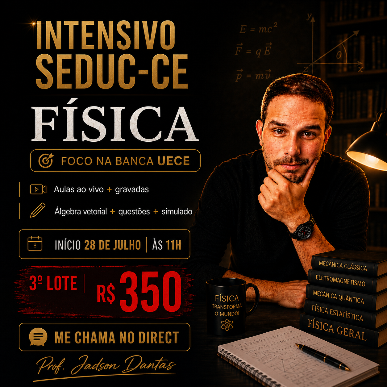 Prof. Jadson Dantas Facebook ad: Intensivo SEDUC-CE