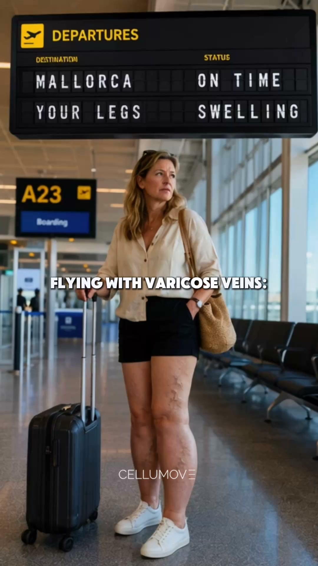 Cellumove WorldWide Facebook ad: Show Your Legs with Confidence!