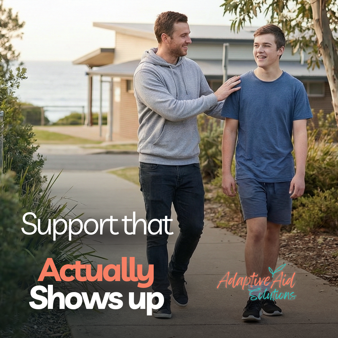 Adaptive Aid Solutions Facebook ad: NDIS support for families - NSW