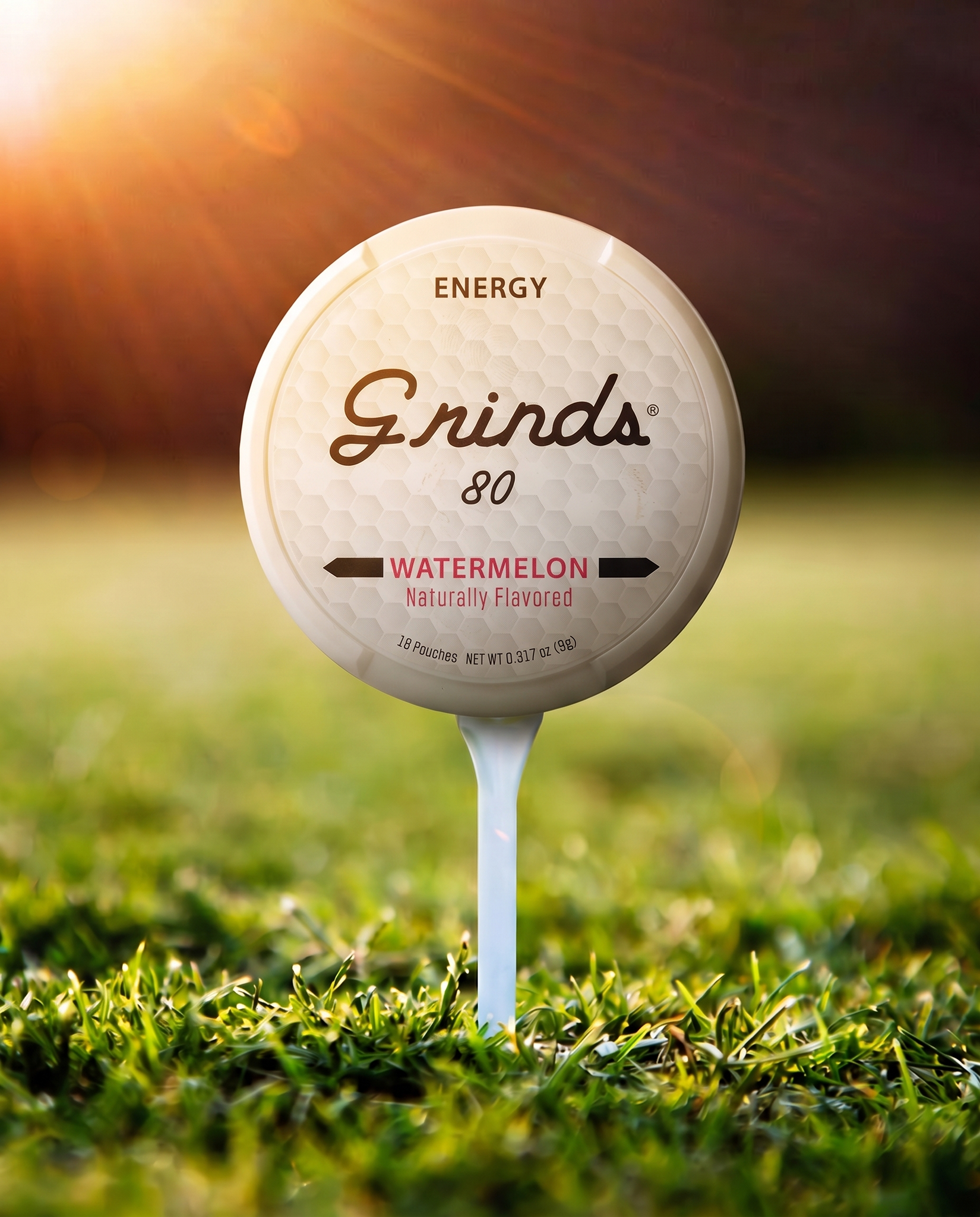 Grinds Pouches Facebook ad from Jul 31, 2026