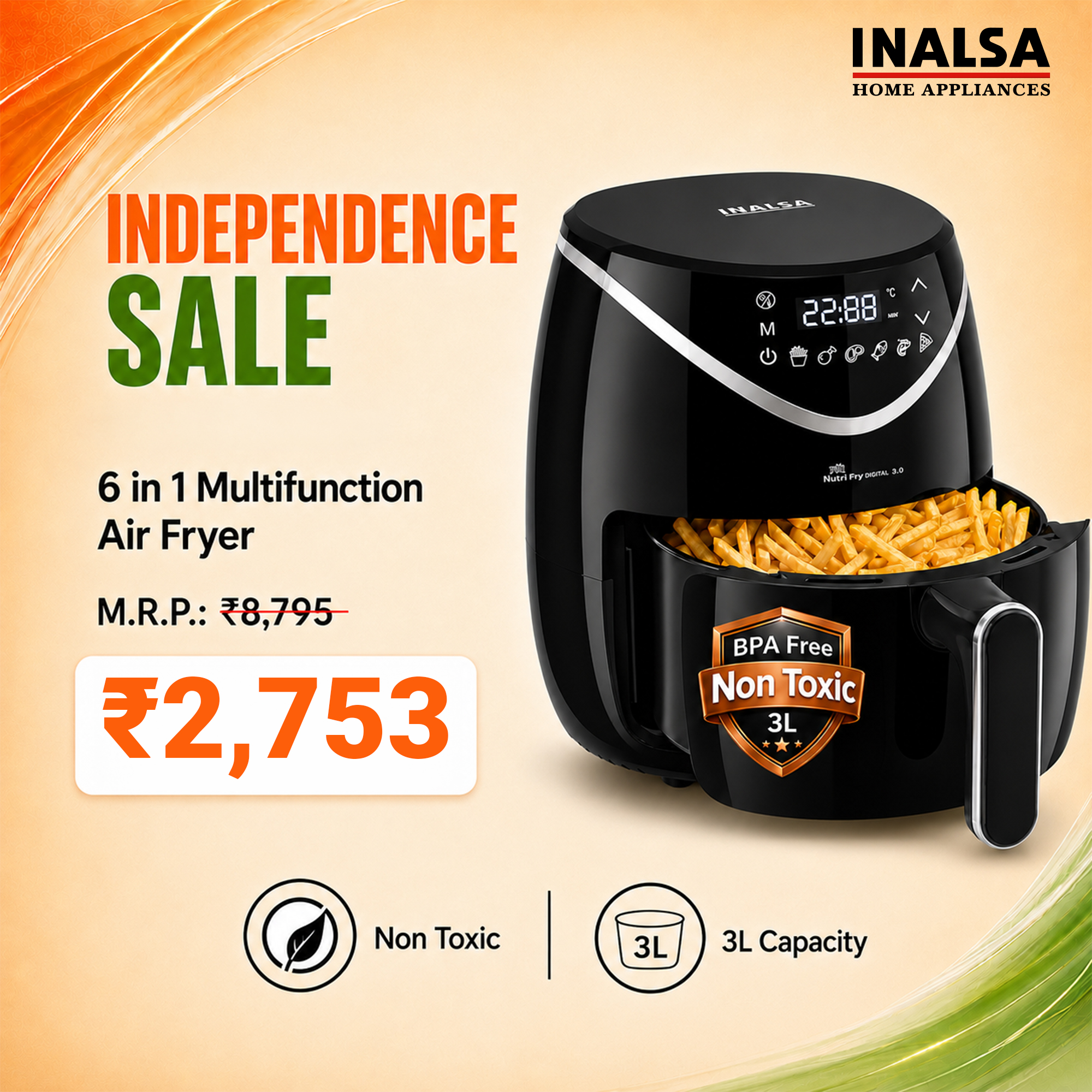 Inalsa Home Appliances Facebook ad: Craving crispy favourites without the fuss