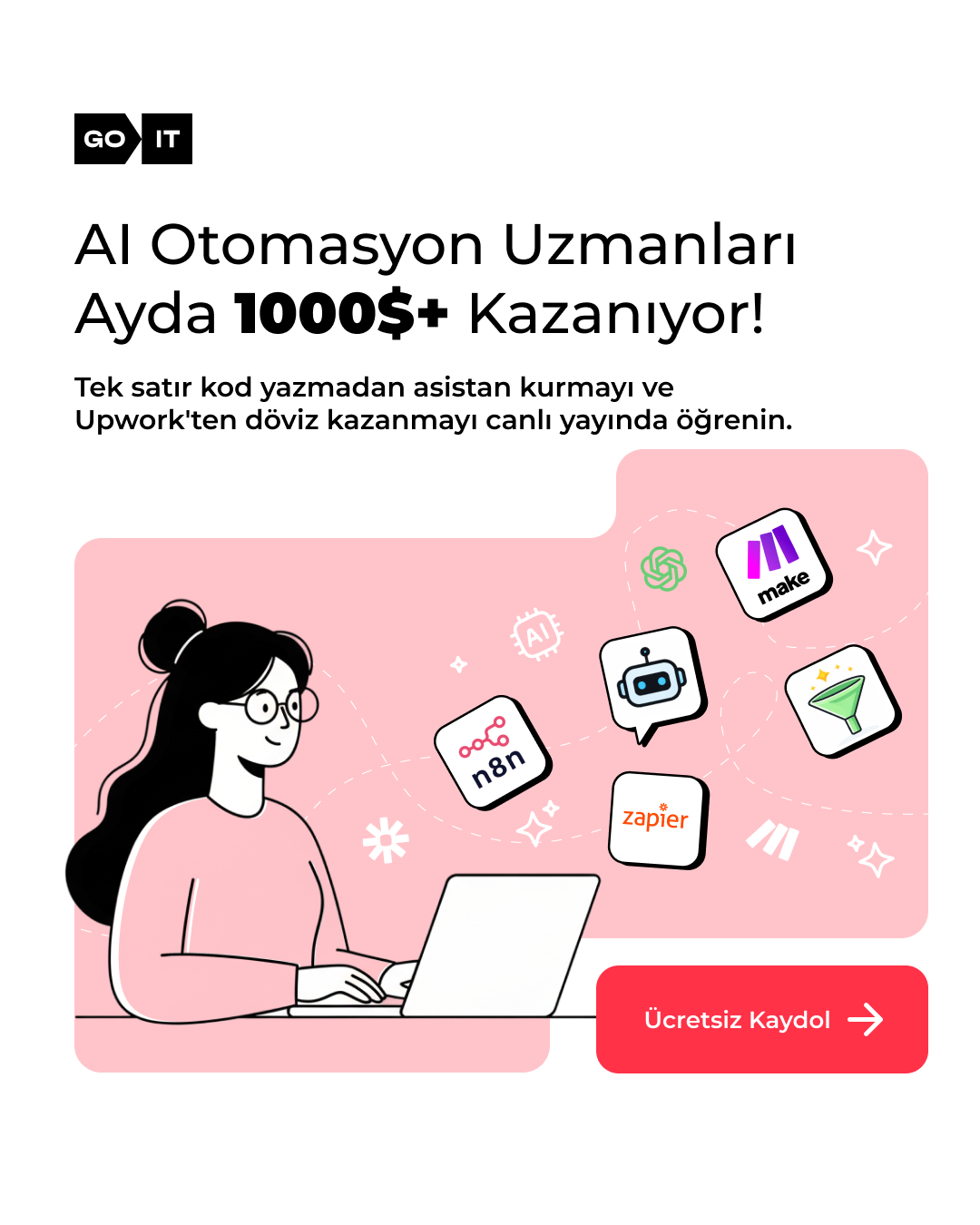 GOIT Türkiye Facebook ad: Ücretsiz Kaydol