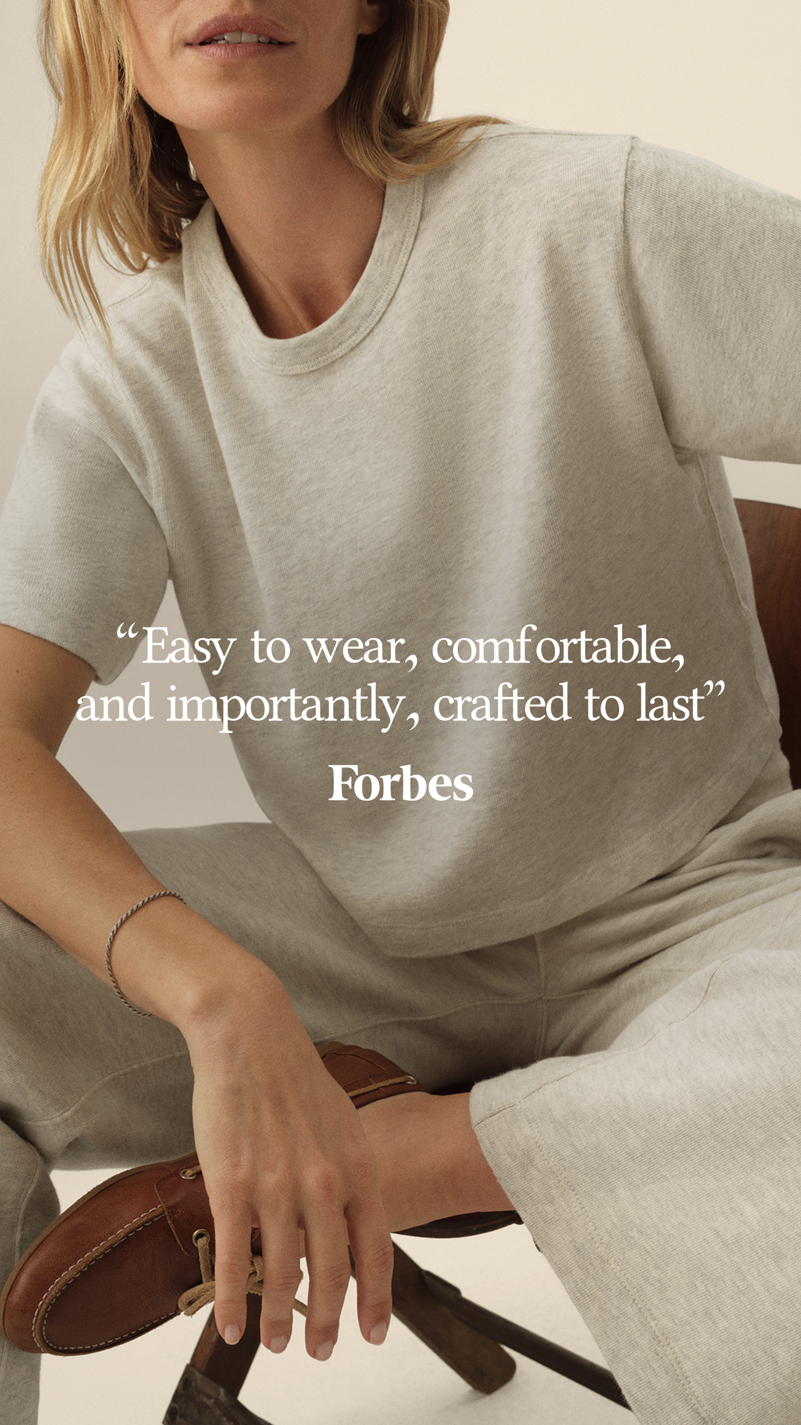 Buck Mason Women's Facebook ad
