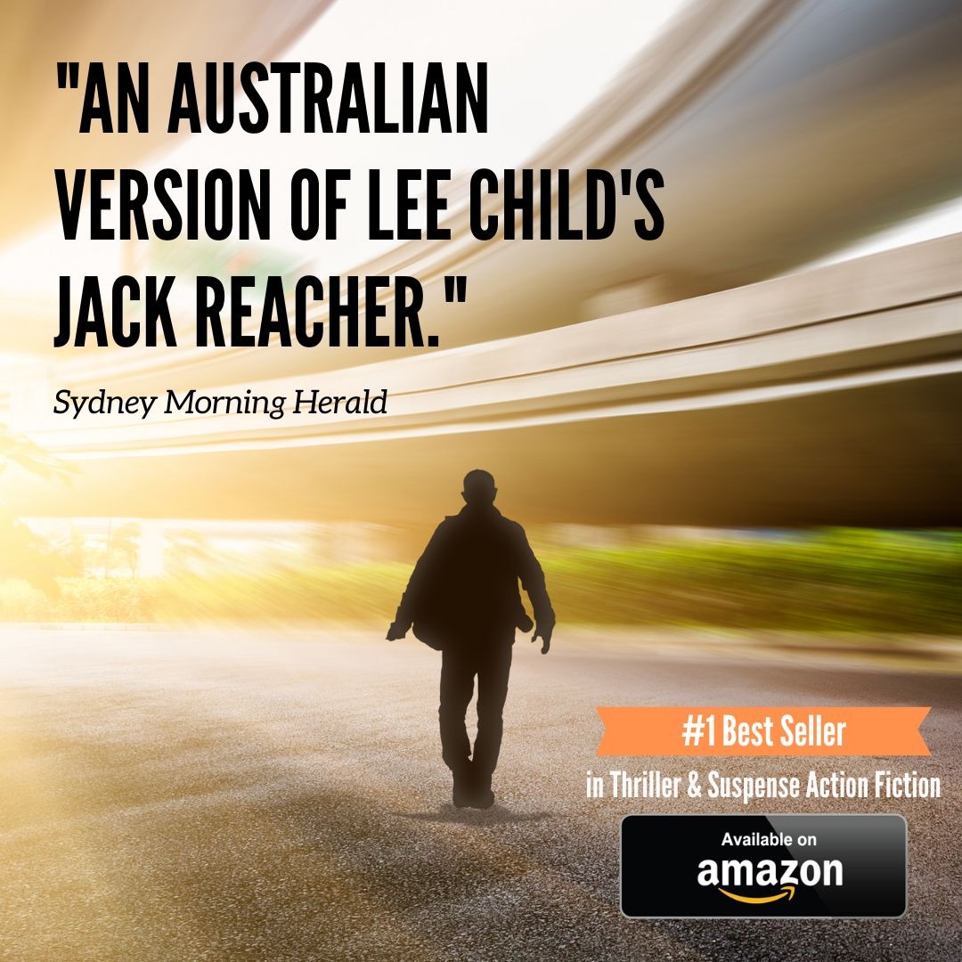 Rising Tide Books Facebook ad: No Man's Land - A Russell Carter Thriller