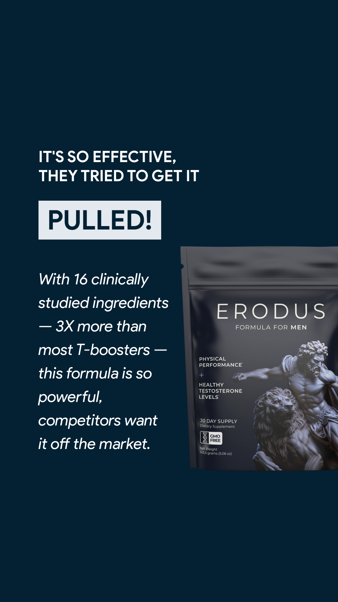Erodus Formula For Men Facebook ad