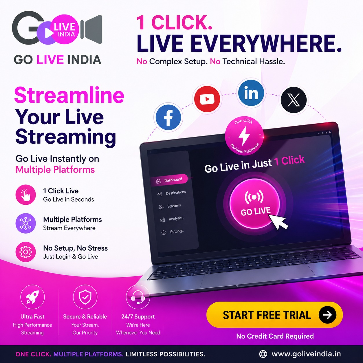 GoLiveIndia Facebook ad