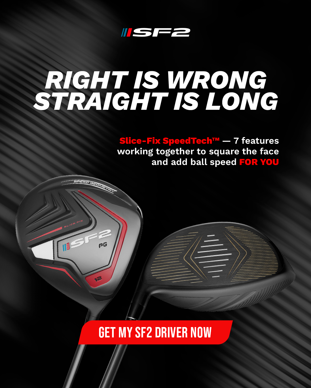 Performance Golf Facebook ad