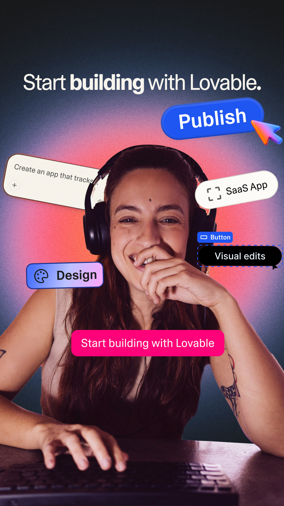 Lovable.dev Facebook ad