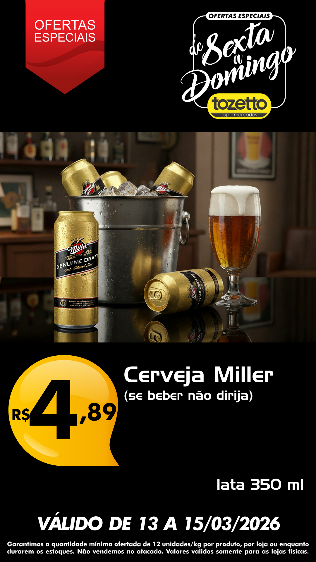 Supermercados Tozetto Facebook ad from Mar 12, 2026