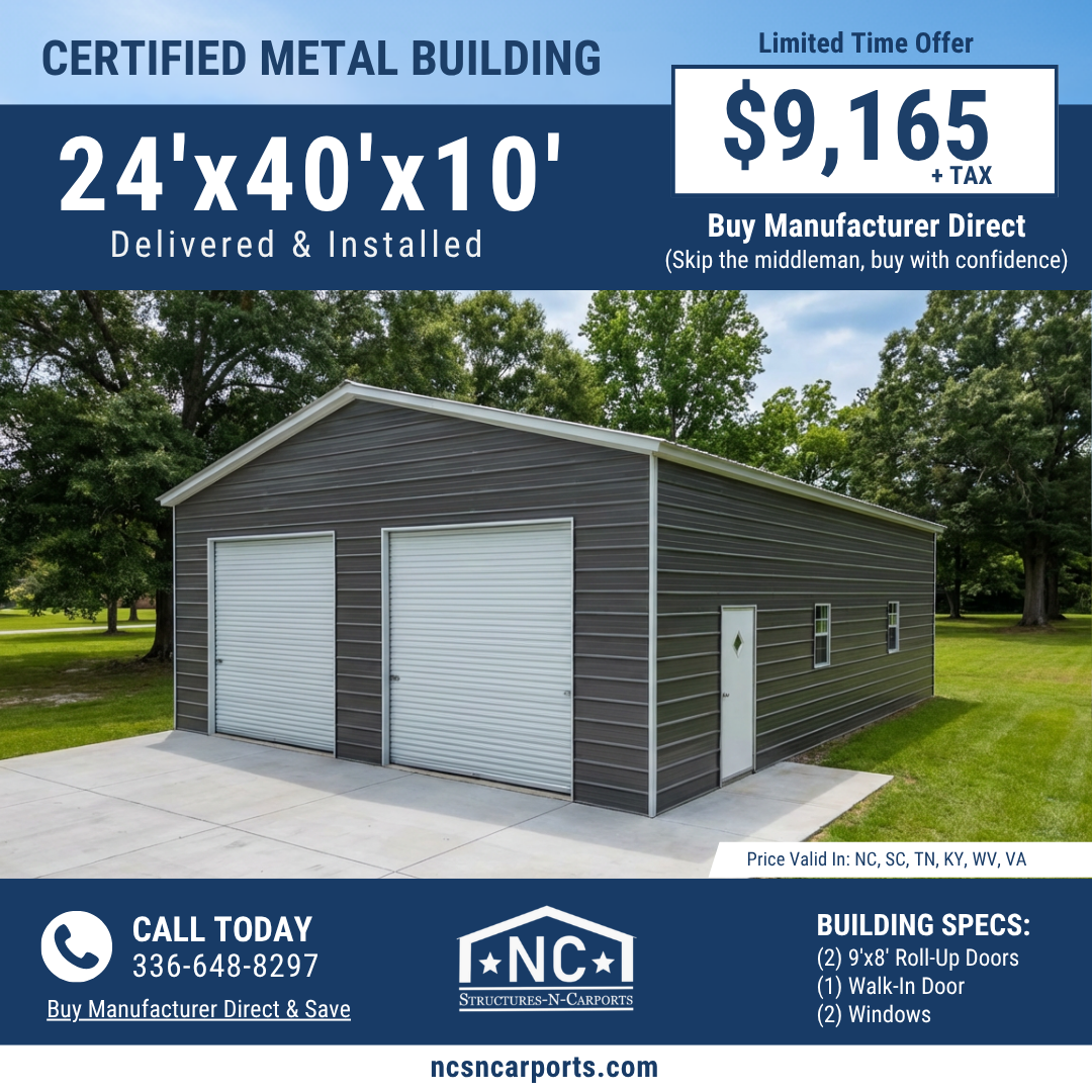 NC Structures & Carports Facebook ad