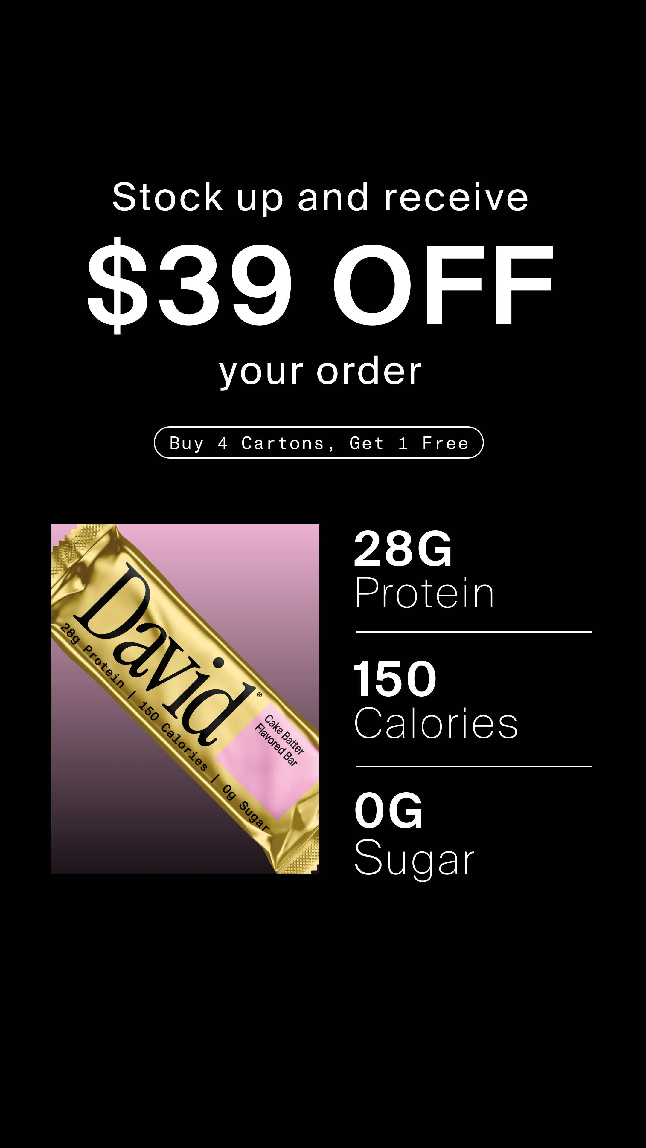 David Protein Facebook ad