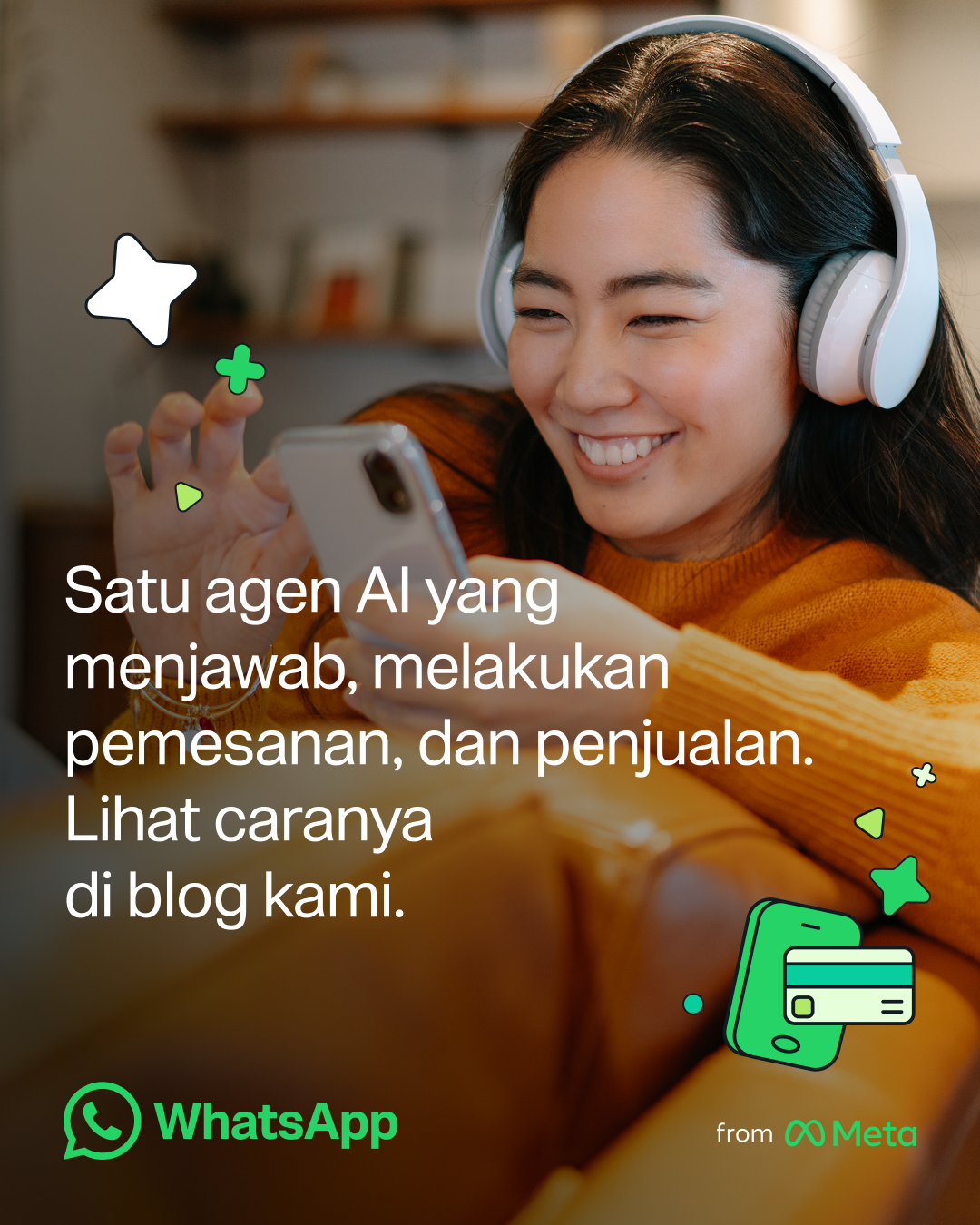 WhatsApp for Business Facebook ad: Inilah Meta Business Agent