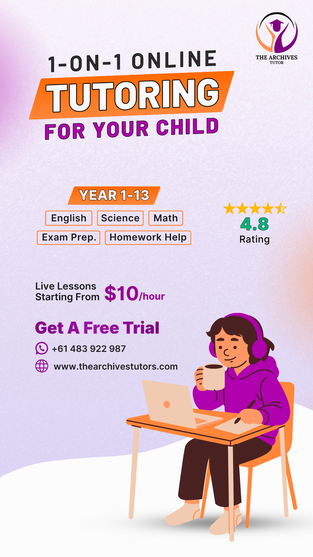 The Archives Tutors - LLC Facebook ad from Jun 22, 2026