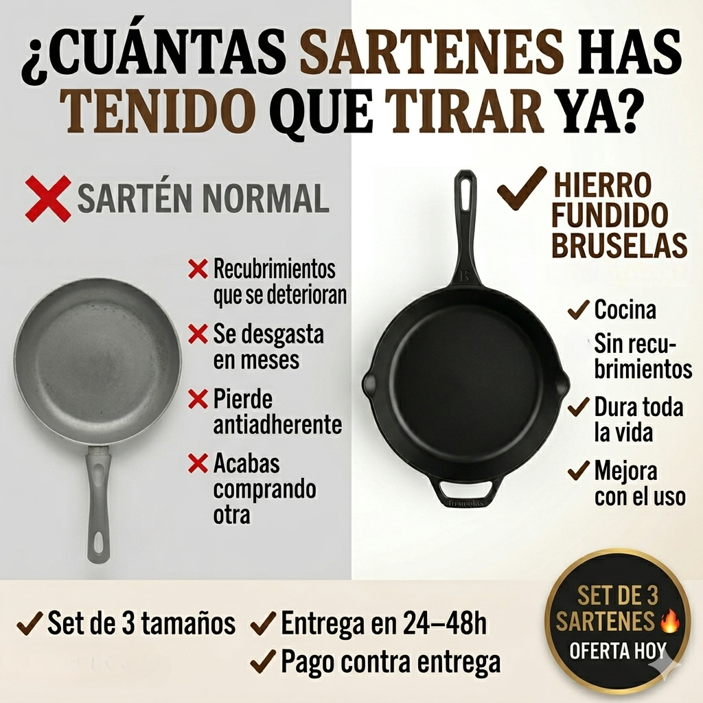 Bruselas Cocina Spain Facebook ad: ¿Cuántas Sartenes Has Tirado Ya?
