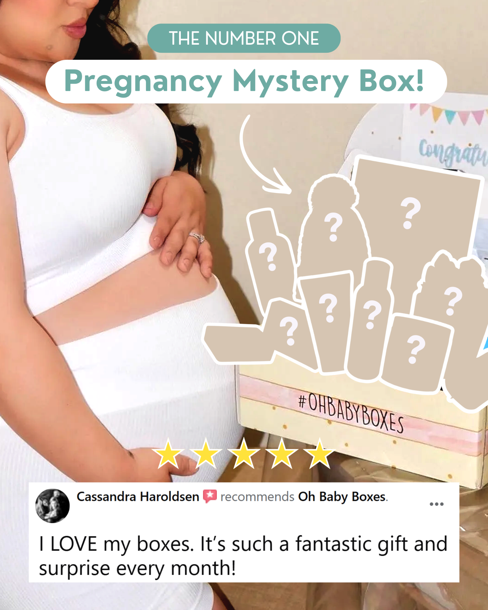 Oh Baby Boxes Facebook ad: #1 Pregnancy Box