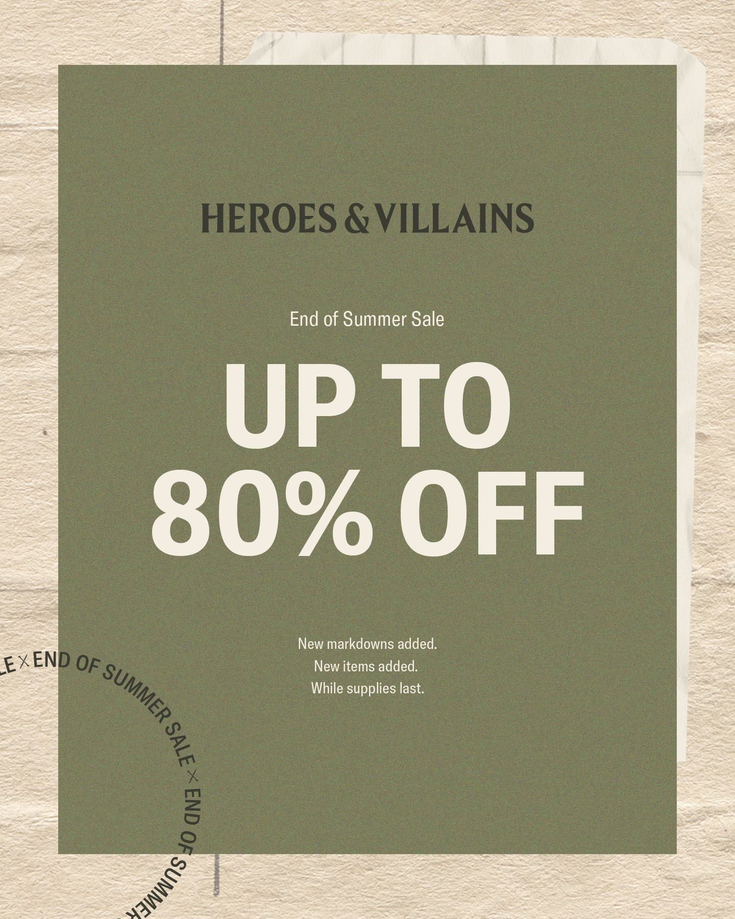 Heroes & Villains Facebook ad