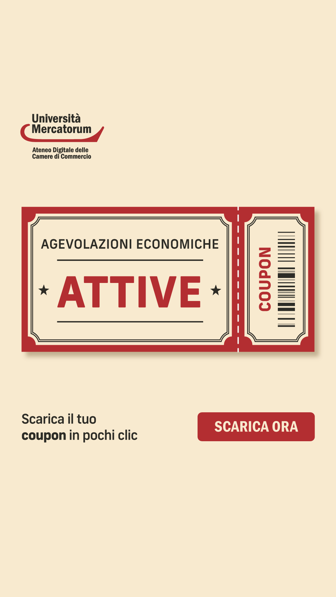 Università Mercatorum Facebook ad from Feb 2, 2026