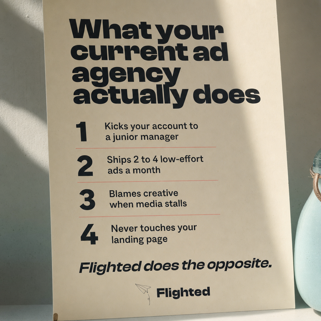 Flighted Facebook ad: Book a free call today
