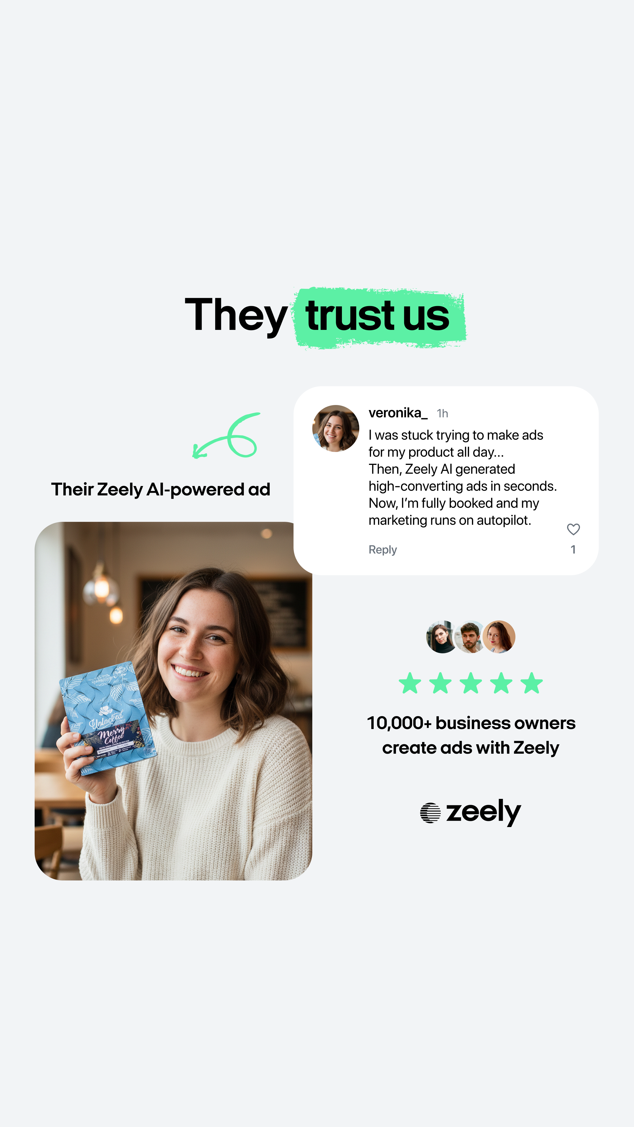 Zeely Facebook ad