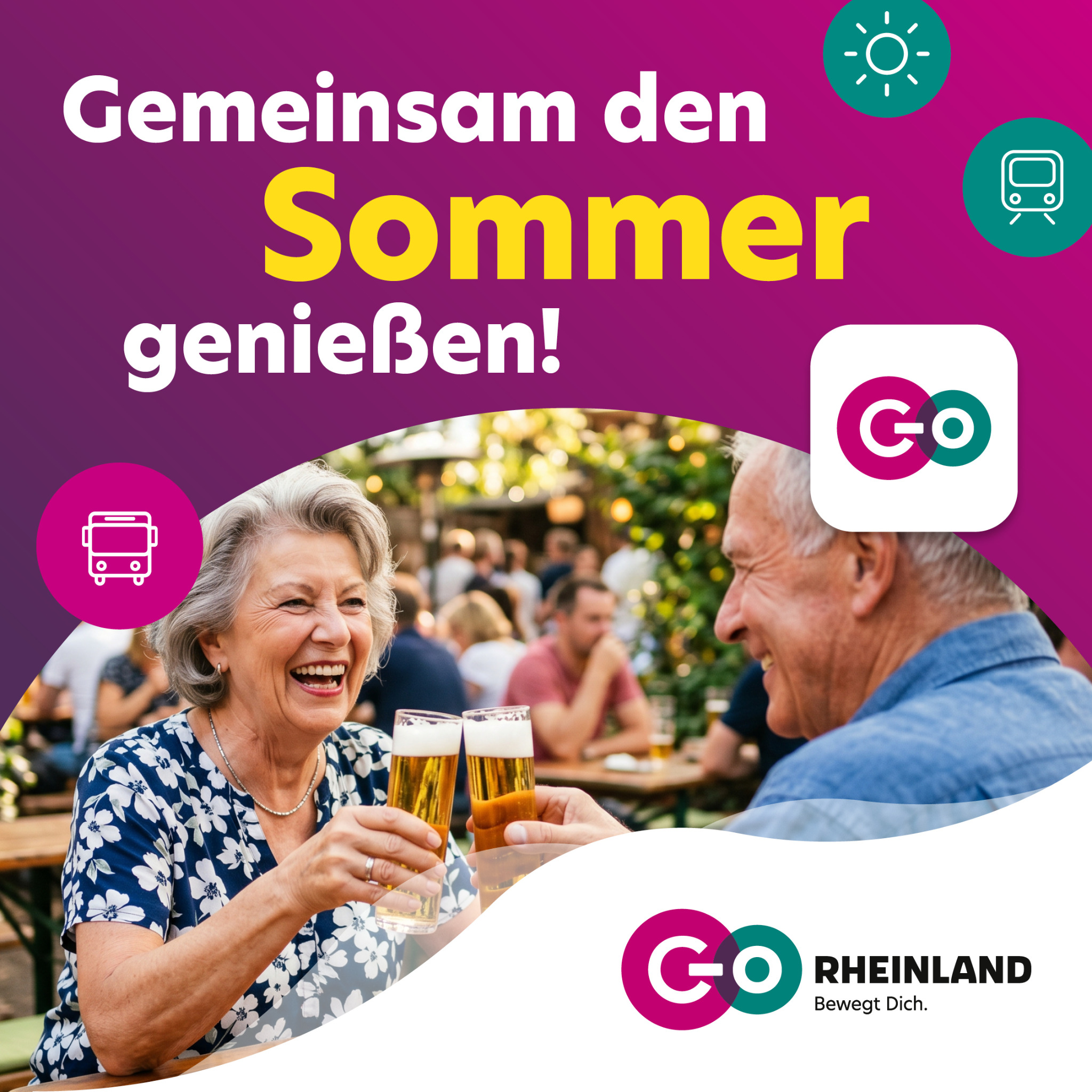 go.Rheinland Facebook ad: Deine Biergärten im Rheinland