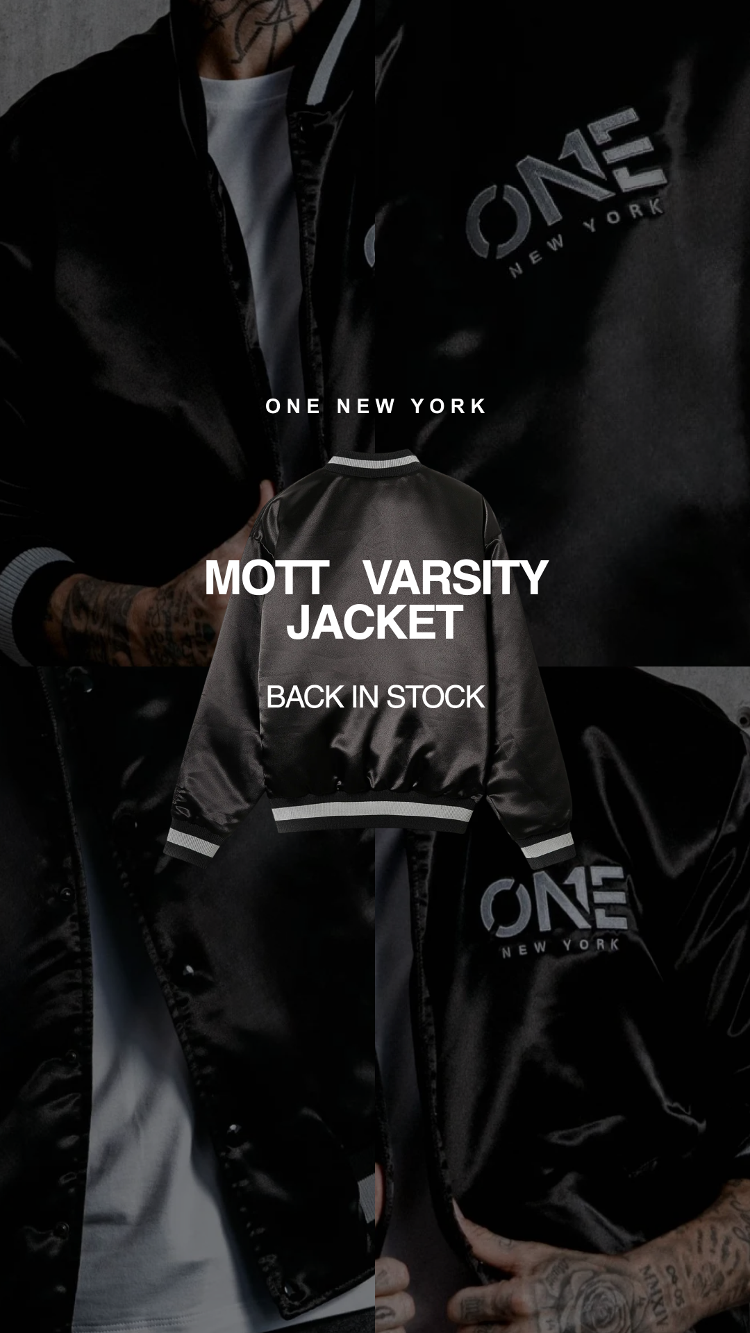 ONE New York Facebook ad: Join the drop. Shop now.