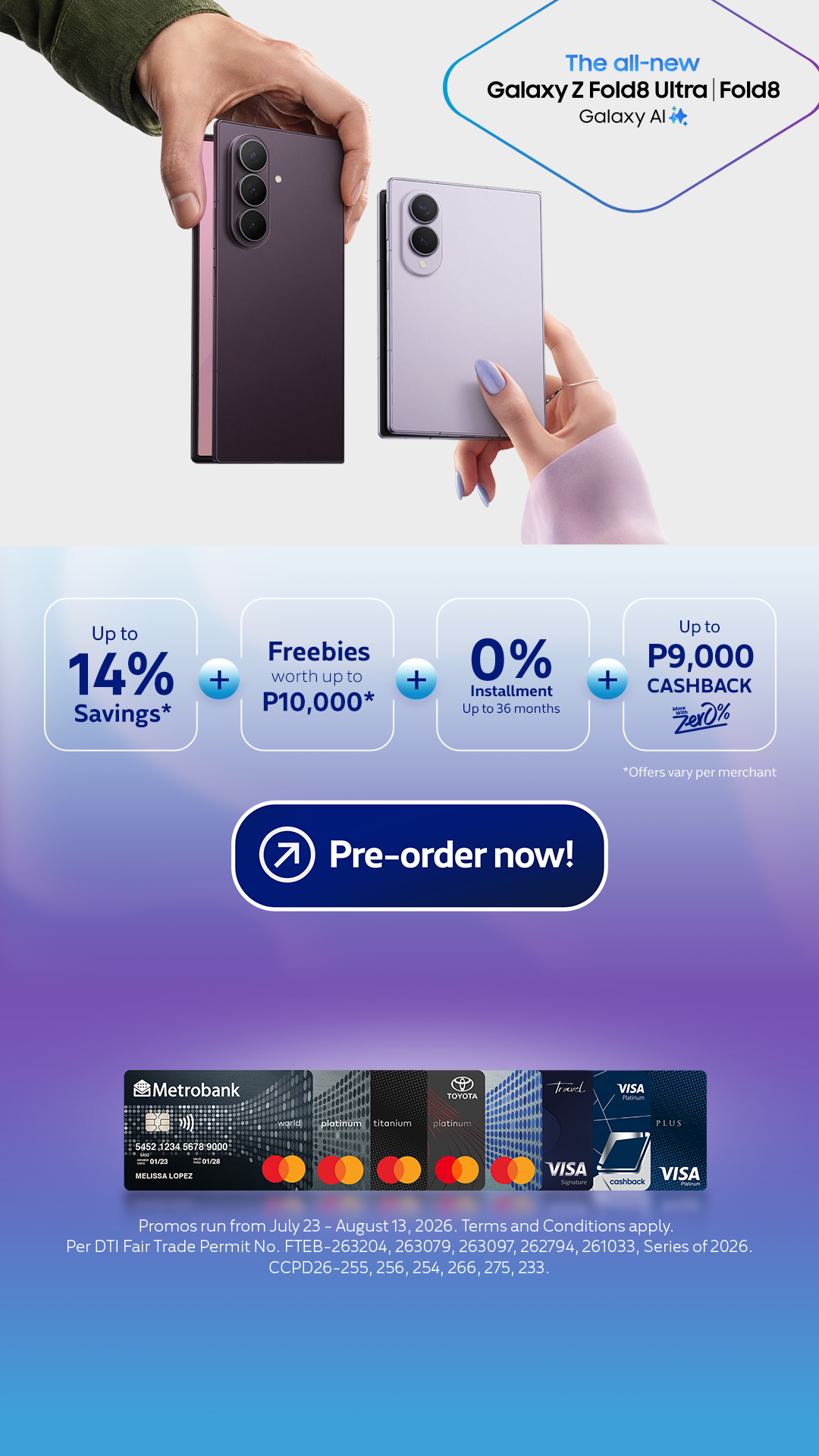 Metrobank Card Facebook ad