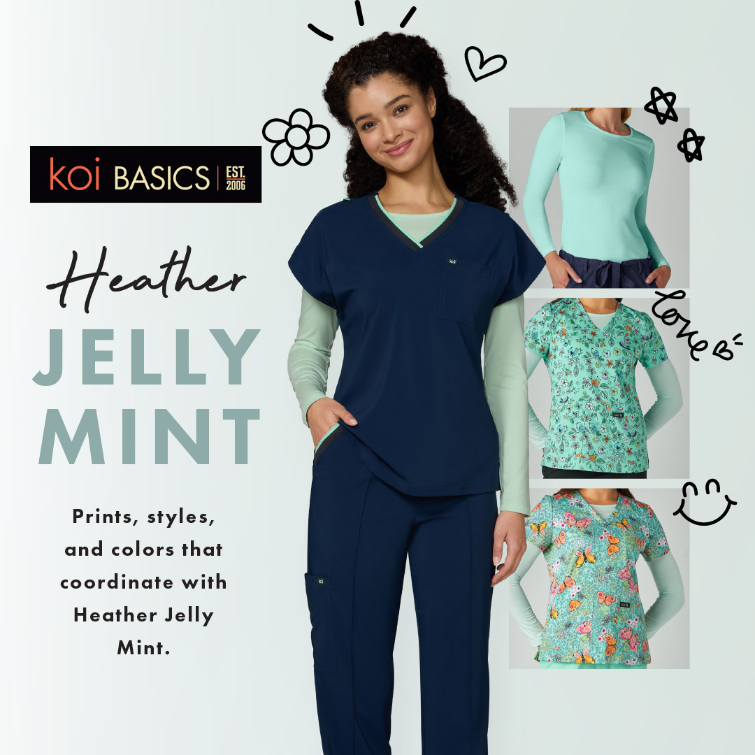 koi Designer Scrubs Facebook ad